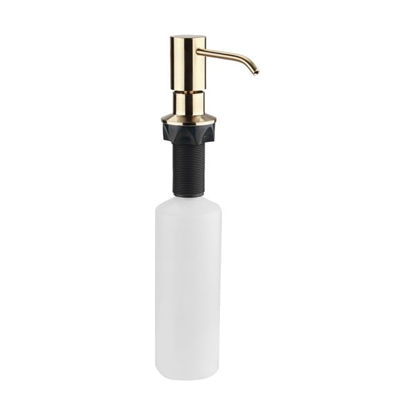 Dispenser di sapone in plastica color oro 350 ml - Sapho