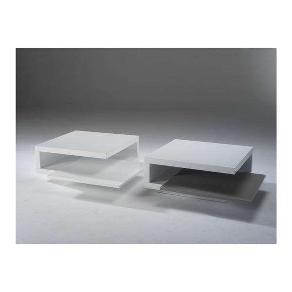 Tavolino pieghevole bianco Brenda - Marckeric-image-1