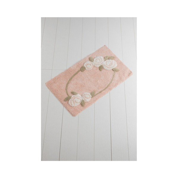 Tappeto da bagno rosa Russmo This, 100 x 60 cm - Foutastic