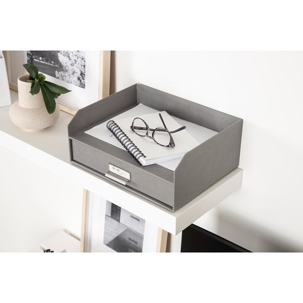 Organizzatore di documenti in cartone con cassetto Walter - Bigso Box of Sweden-image-1