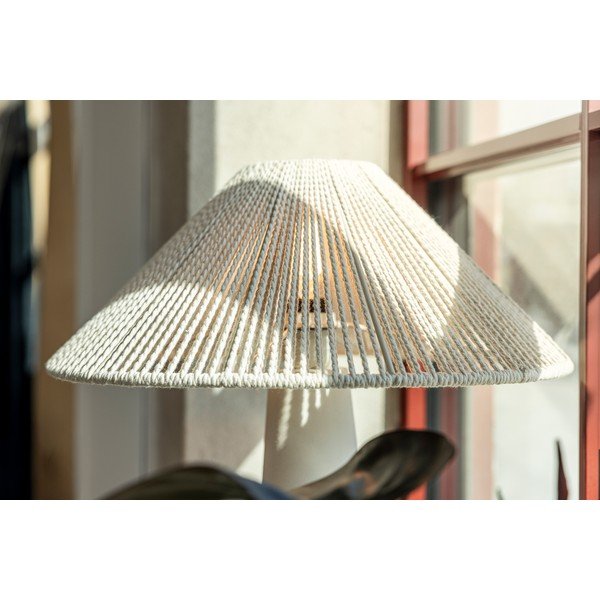 Lampada da tavolo beige con paralume in tessuto (altezza totale 50 cm) Favoro – Markslöjd-image-3