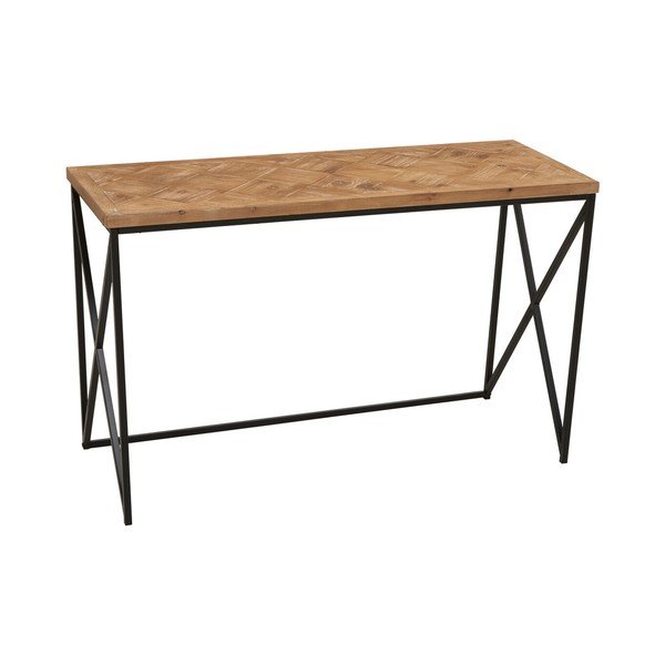 Tavolo consolle di colore naturale in abete massiccio 48x120 cm Kickford – Premier Housewares