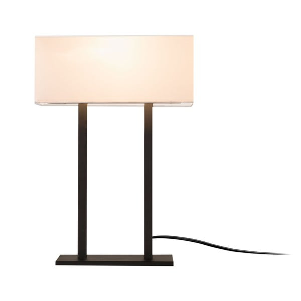 Lampada da tavolo bianco-nera (altezza 52 cm) Salihini - Opviq lights
