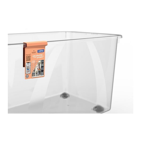 Cassetta di plastica con coperchio 50 l Lona - Rotho-image-4