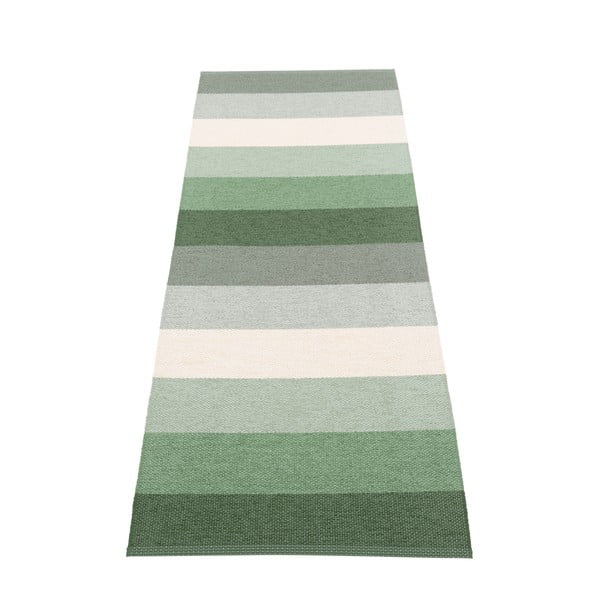 Passatoia da interno/esterno verde/color crema 70x200 cm Molly Woods – Pappelina