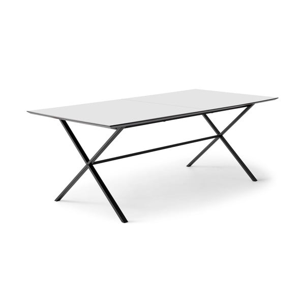 Tavolo da pranzo estensibile con piano bianco e pannello extra 100x210 cm Meza - Hammel Furniture