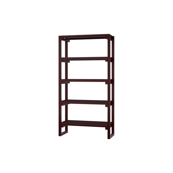 Scaffale burgundy in faggio massiccio 94x180x37 cm Noru – noo.ma