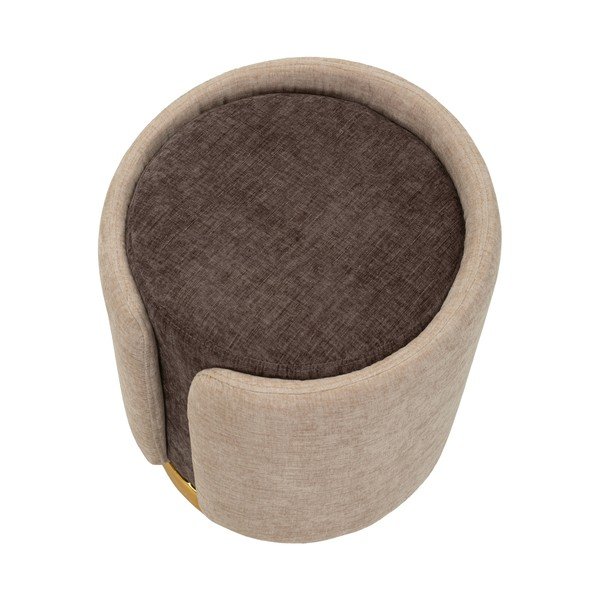 Poggiapiedi marrone/beige Glam Style – Mauro Ferretti-image-3