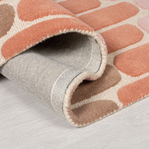 Tappeto in lana arancione , 160 x 230 cm Fossil - Flair Rugs-image-1