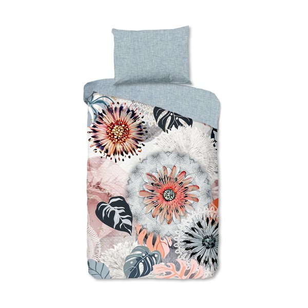 Biancheria da letto grigia in flanella per letto singolo 140x200 cm Ralvira – HIP