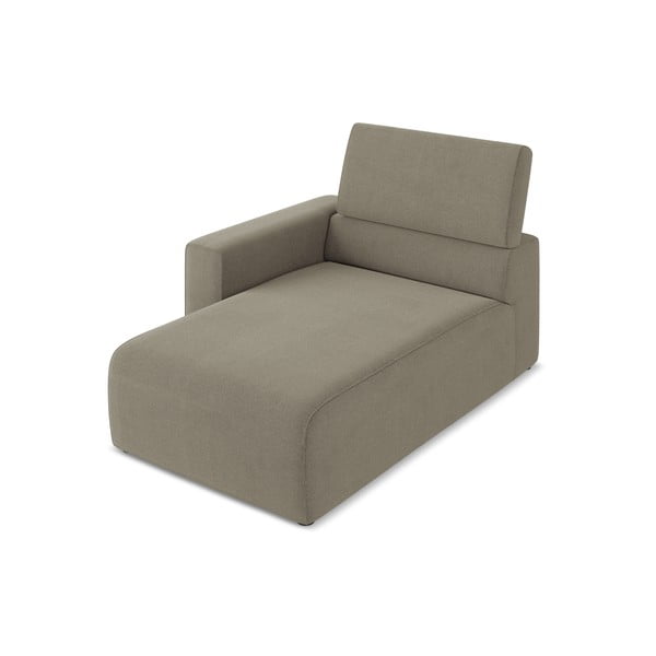 Parte divano componibile marrone chiaro (con penisola a sinistra) Kalea – Makamii-image-2