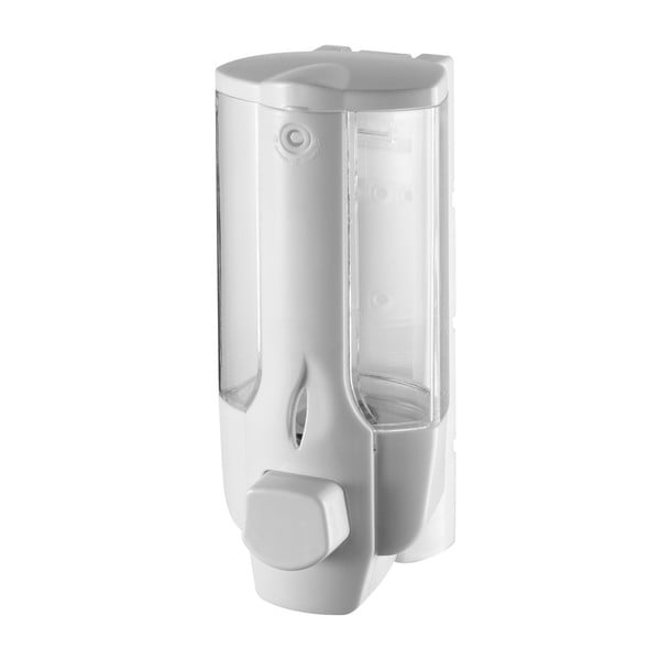 Dispenser di sapone in plastica bianco da parete 350 ml - Sapho