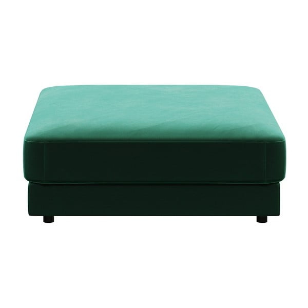 Pouf in velluto verde scuro Devichy , 112 x 112 cm Laure - devichy
