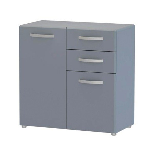 Cassettiera grigio scuro con 2 cassetti Bertil - Støraa-image-1