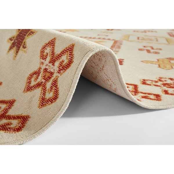 Tappeto beige con cotone riciclato , 160 x 230 cm Sarobi - Nouristan-image-2
