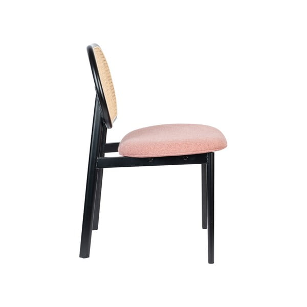 Sedia da pranzo nera/rosa chiaro Spike - Zuiver-image-3