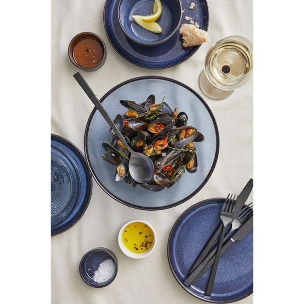 Ciotolina nera/blu in gres 600 ml Gastro Dark Blue/Black – Bitz-image-1