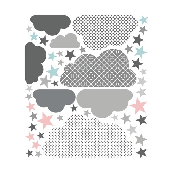 Adesivo murale Nuvole scandinave dall'estremo nord - Ambiance-image-2