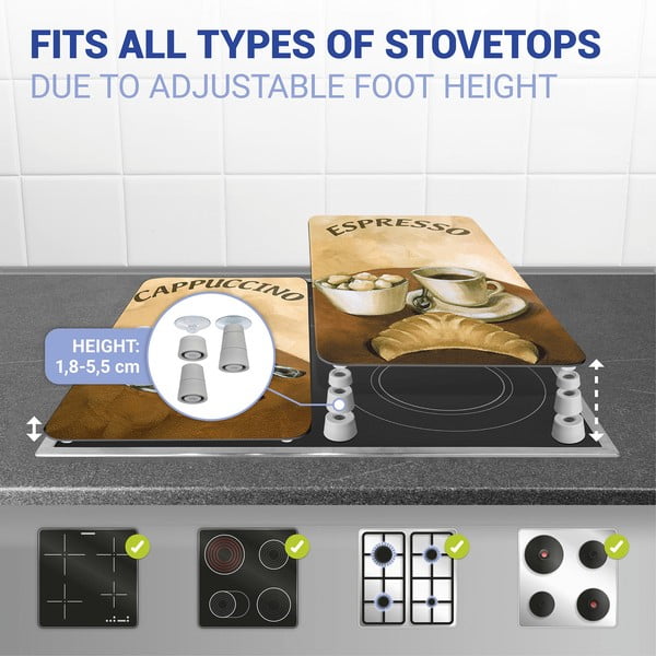 Set di 2 coperchi in vetro per fornelli Coffee - Wenko-image-3