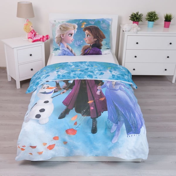 Biancheria da letto per bambini in cotone per letto singolo 140x200 cm Frozen - Jerry Fabrics-image-4