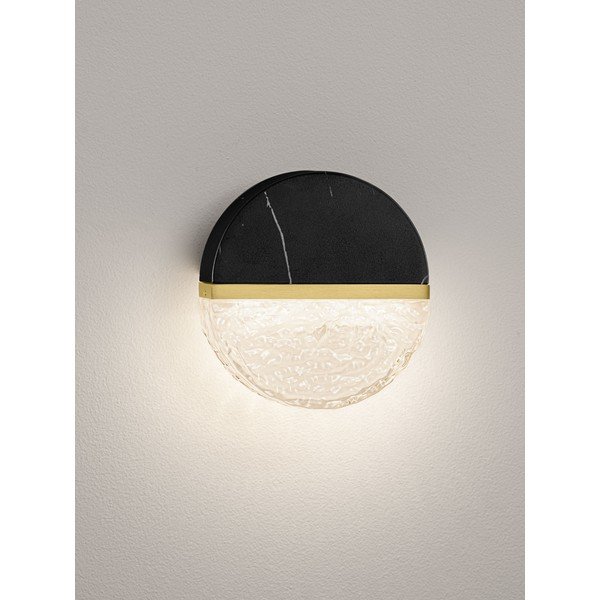 Lampada da parete LED nera in metallo con intensità regolabile Dorin – Nova Luce-image-4
