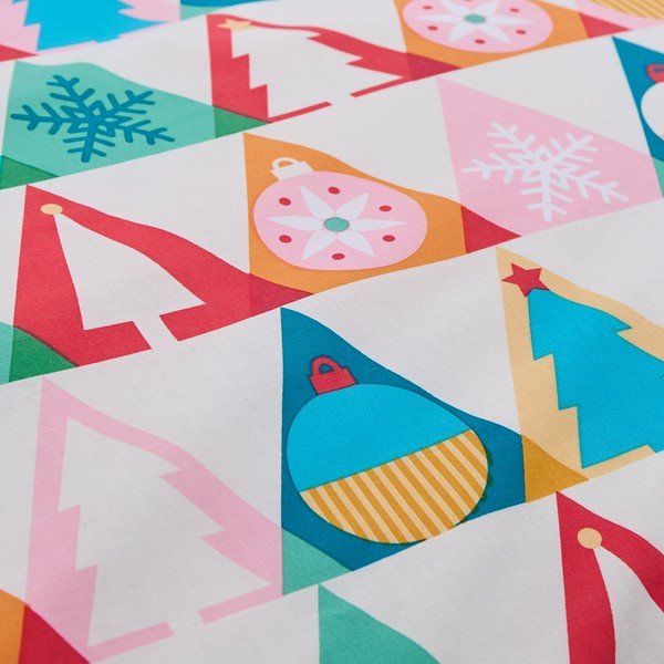 Biancheria per letto matrimoniale 200x200 cm Christmas Geo - Catherine Lansfield-image-4