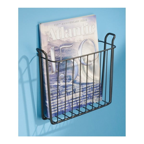 Portariviste da parete in acciaio inox marrone Classico - iDesign-image-2