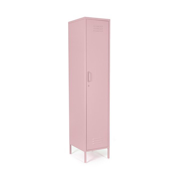 Armadietto rosa chiaro in metallo con chiusura a chiave 38x185x46 cm Cambridge – Yes Everyday-image-2