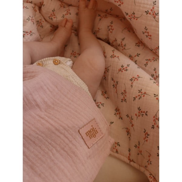 Pannolini in mussola in set da 2 pezzi Baby Pink - Moi Mili-image-2