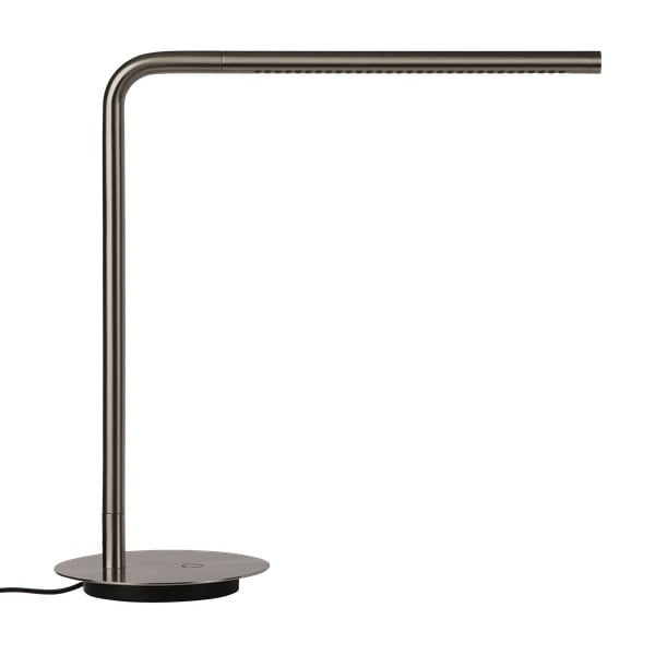 Lampada da tavolo LED argentata in metallo con intensità regolabile (altezza totale 46 cm) Omni Table – UMAGE