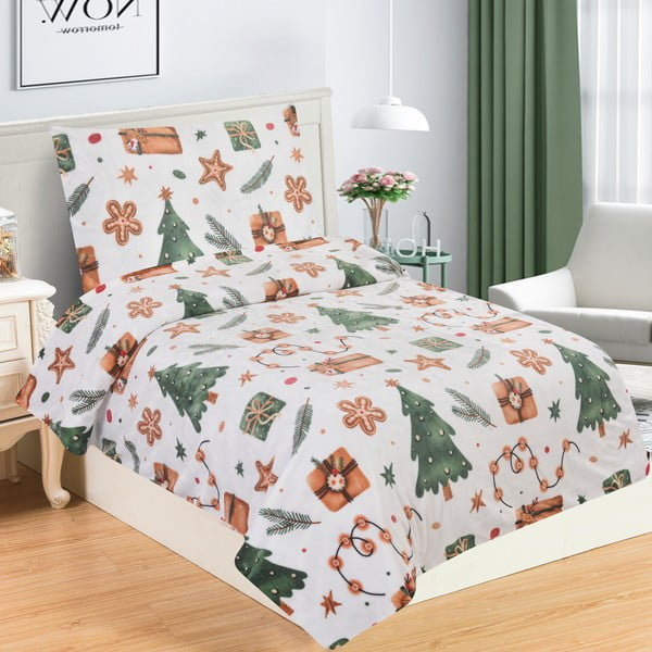 Set copripiumino e federa in micropile per letto singolo 140x200 cm Wood – My House