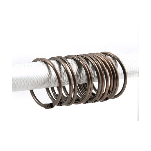 Set di anelli per tenda doccia color rame 12 pz Ringo Small – Spirella-image-1