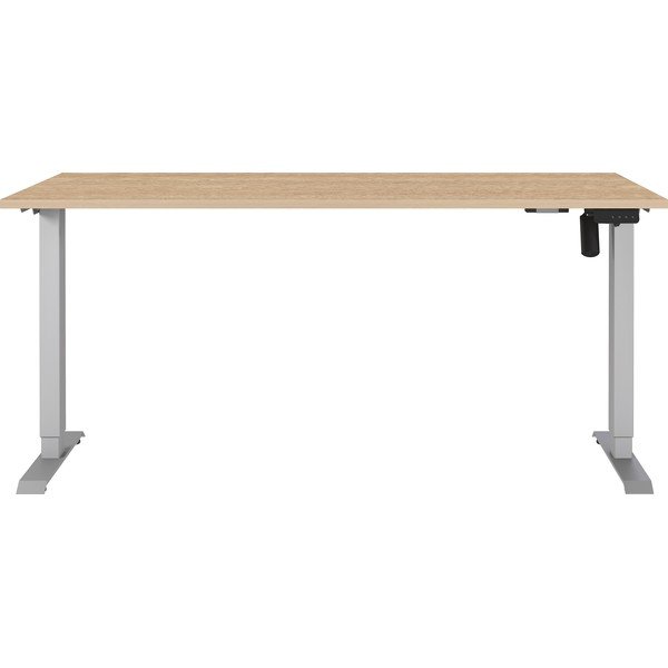 Scrivania regolabile con piano effetto rovere con altezza regolabile elettricamente 80x160 cm Boras – Germania-image-1