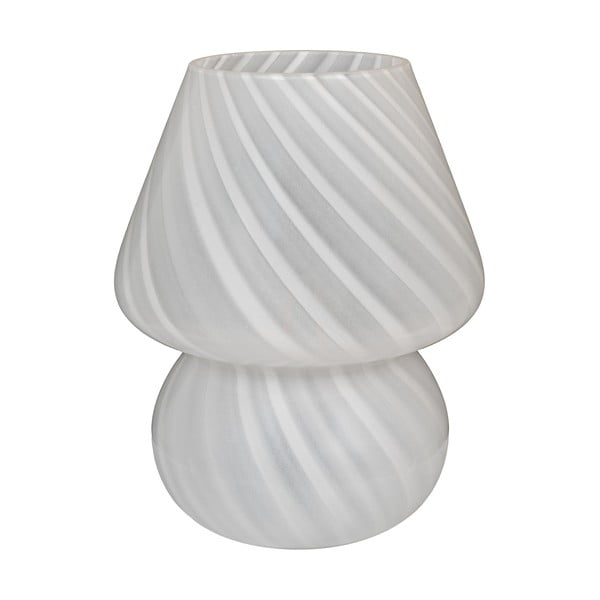 Lampada da tavolo LED bianca con paralume in vetro (altezza totale 19,5 cm) Alton – House Nordic