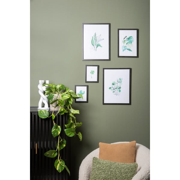 Quadro murale in cornice nera Eucalyptus, 30 x 40 cm - PT LIVING-image-1