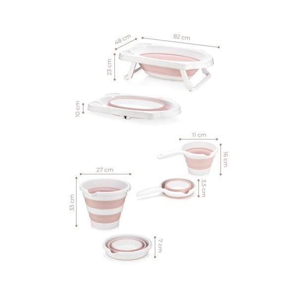 Vasca bianca e rosa 48x82 cm - Foutastic-image-1