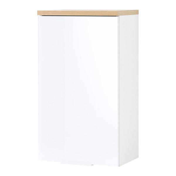 Mobile bagno sospeso bianco naturale in rovere 39x69 cm Pescara - Germania-image-3