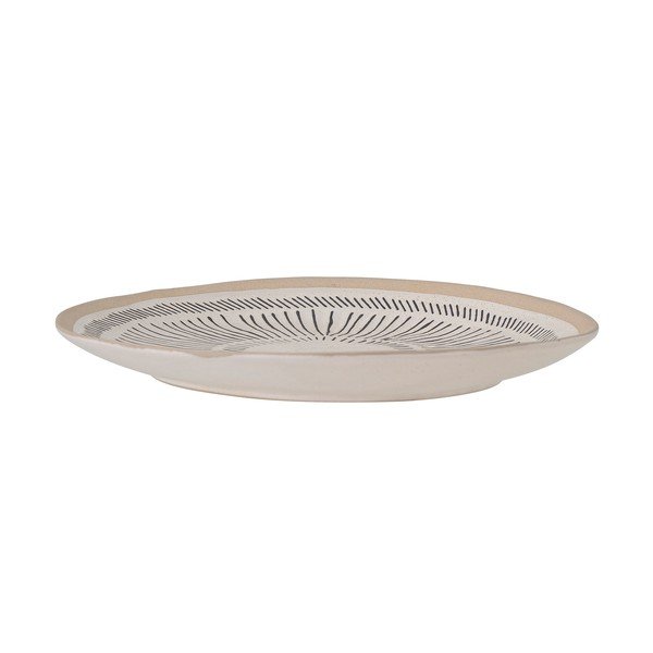 Piatto in gres bianco e nero , ø 26 cm Eliana - Bloomingville-image-2