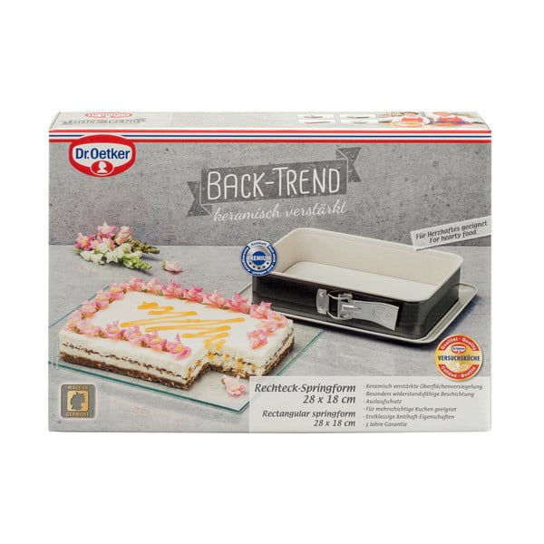 Teglia in acciaio con superficie in ceramica , 28 x 18 cm - Dr. Oetker-image-2