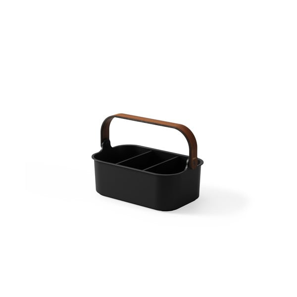 Organizer da bagno nero in plastica riciclata Bellwood - Umbra