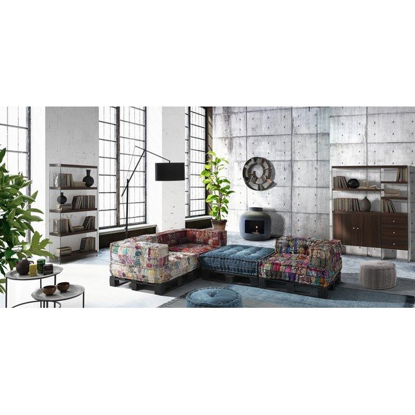 Libreria marrone scuro, altezza 159 cm Nancy - Tomasucci-image-1