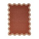 Tappeto color terracotta in misto lana tessuto a mano 160x230 cm Rivo Wool – Flair Rugs