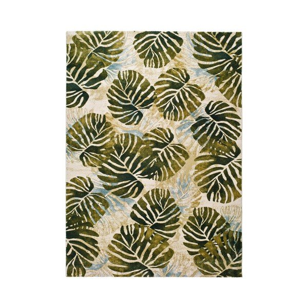 Tappeto verde e beige Tropics Multi, 140 x 200 cm - Universal