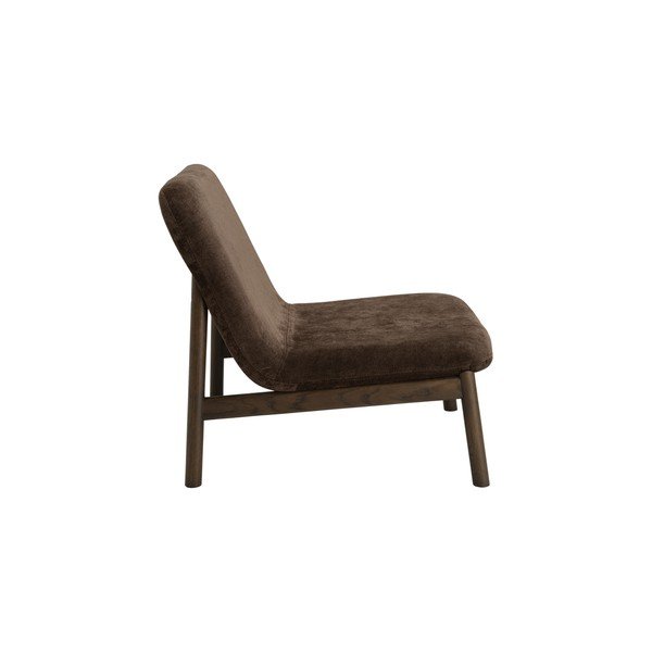Poltrona marrone con rivestimento in ciniglia Puffi – Ellos Home-image-3