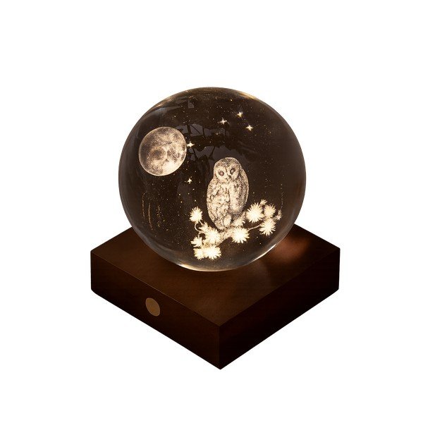 Decorazione luminosa con ricarica USB portatile ø 8 cm Amber – Gingko-image-2