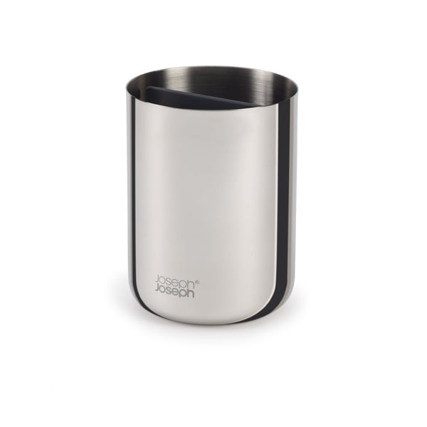 Portaspazzolino in acciaio inox in argento lucido EasyStore Luxe - Joseph Joseph-image-4