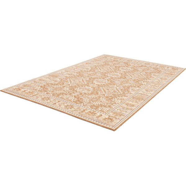 Tappeto in lana marrone chiaro 100x180 cm Carol - Agnella-image-4