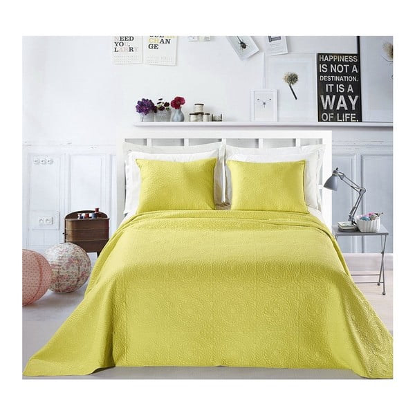 Set di biancheria da letto in microfibra verde chiaro Elodie, 240 x 260 cm - DecoKing-image-1