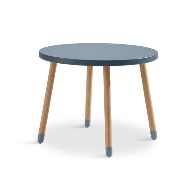 Tavolo per bambini blu, ø 60 cm Dots - Flexa