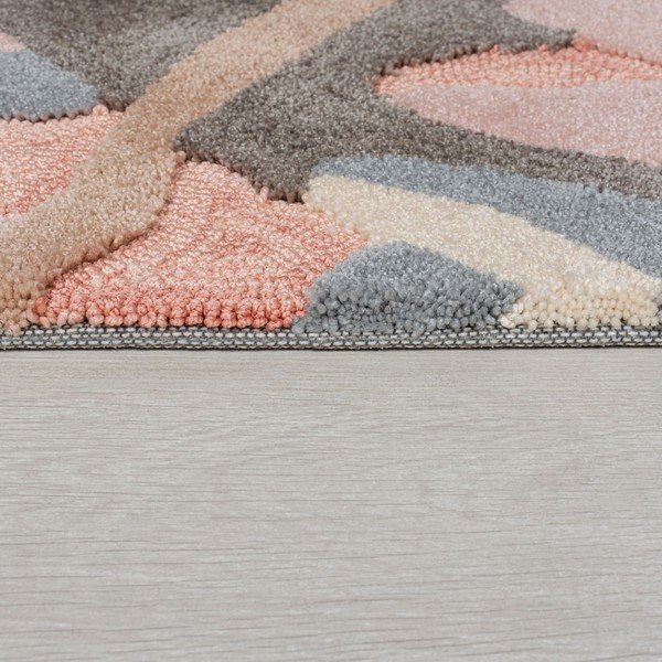 Tappeto grigio e rosa , 160 x 230 cm Bark - Flair Rugs-image-3